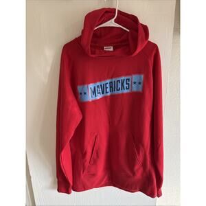 Profile Sports Mavericks Red Polyester Pullover Hoodie Size XL
